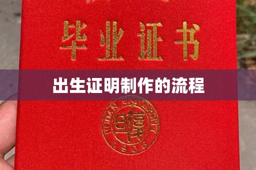 屯留出生证明制作的流程