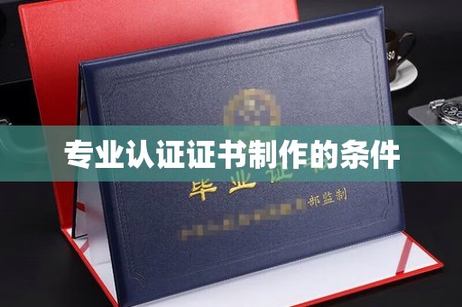 屯留专业认证证书制作的条件