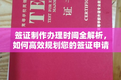 屯留签证制作办理时间全解析，如何高效规划您的签证申请流程