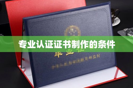 屯留专业认证证书制作的条件