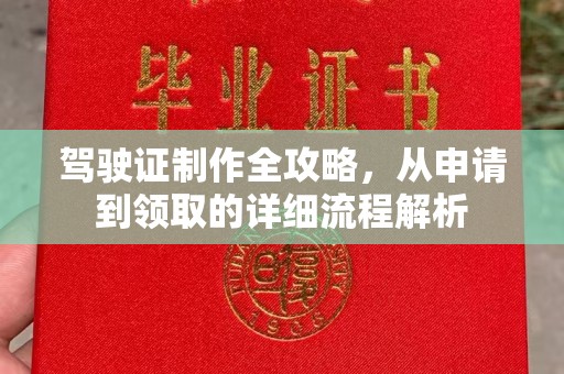 屯留驾驶证制作全攻略，从申请到领取的详细流程解析